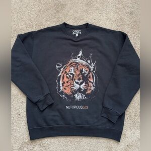 #68 CINCINNATI BENGALS FANS Black Tiger Graphic Men's Sweater (CINCY SHIRTS)